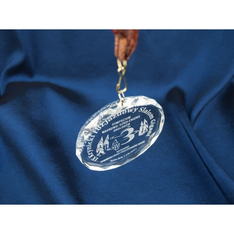 Medal szklany Elite z grawerem + etui