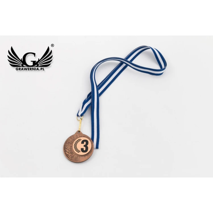 Medale metalowe z grawerowanym emblematem - średnica 40mm - ME0240