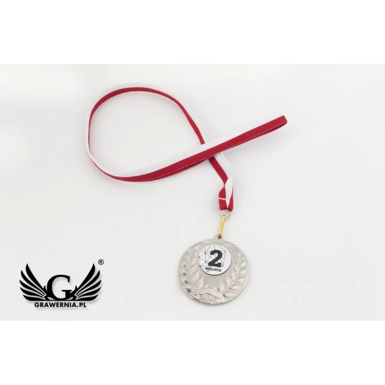 Medale metalowe z grawerowanym emblematem - średnica 50mm - MMC1750
