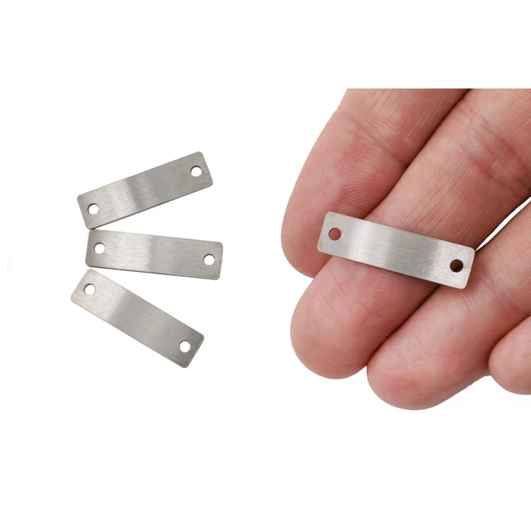 Tabliczki stalowe szczotkowane z Twoim grawerem - wym. 25x7x1mm - TAB122