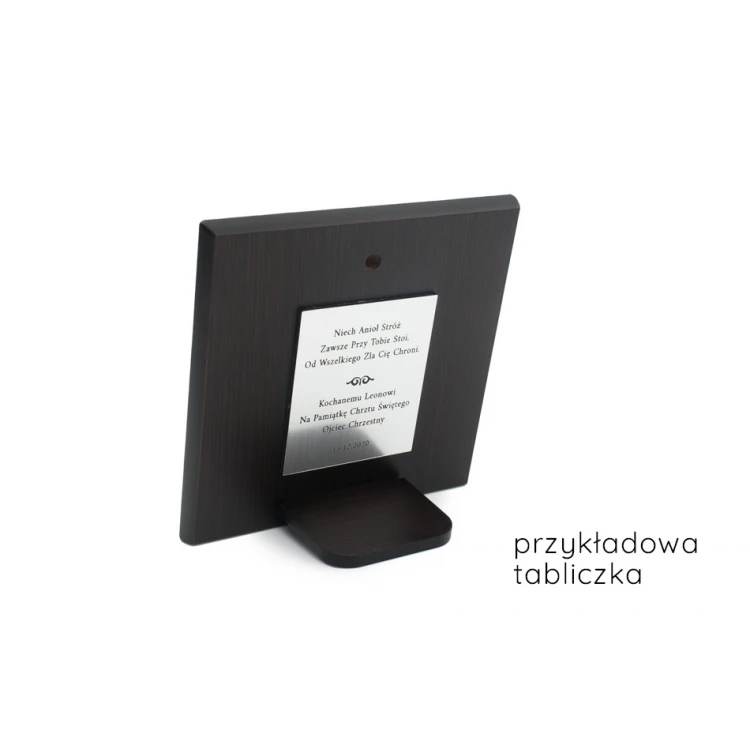 Obrazek srebrny Pamiątka Pierwszej Komunii Świętej dla dziewczynki wym. 14,5x19,5cm - DS04FO/2A