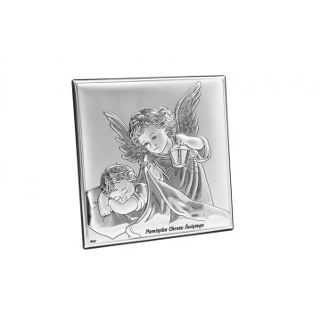 Obrazek srebrny Twój Anioł Stróż 11x11 cm - DS14/2