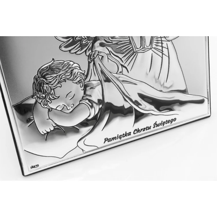 Obrazek srebrny Twój Anioł Stróż 11x11 cm - DS14/2