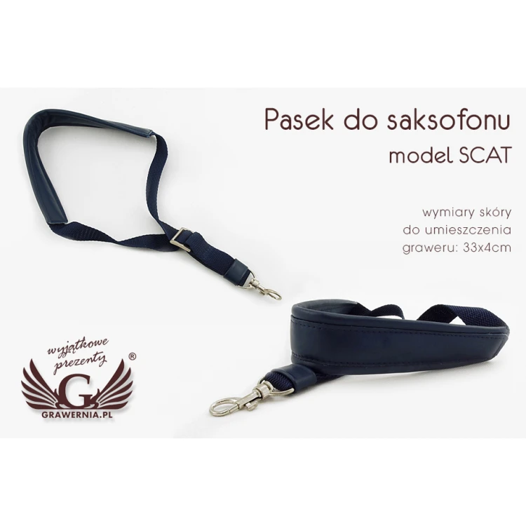  PASEK DO SAKSOFONU ciemnoniebieski - model: Scat - wersja Komfort - PDS14