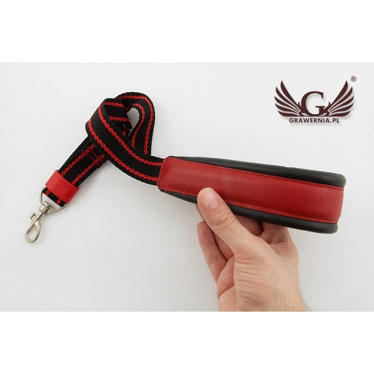 PASEK DO SAKSOFONU czarno-czerwony - model: Ragtime - wersja Komfort - PDS15