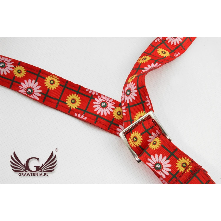 PASEK DO SAKSOFONU czerwony - model Red Spring - wersja Komfort - PDS32