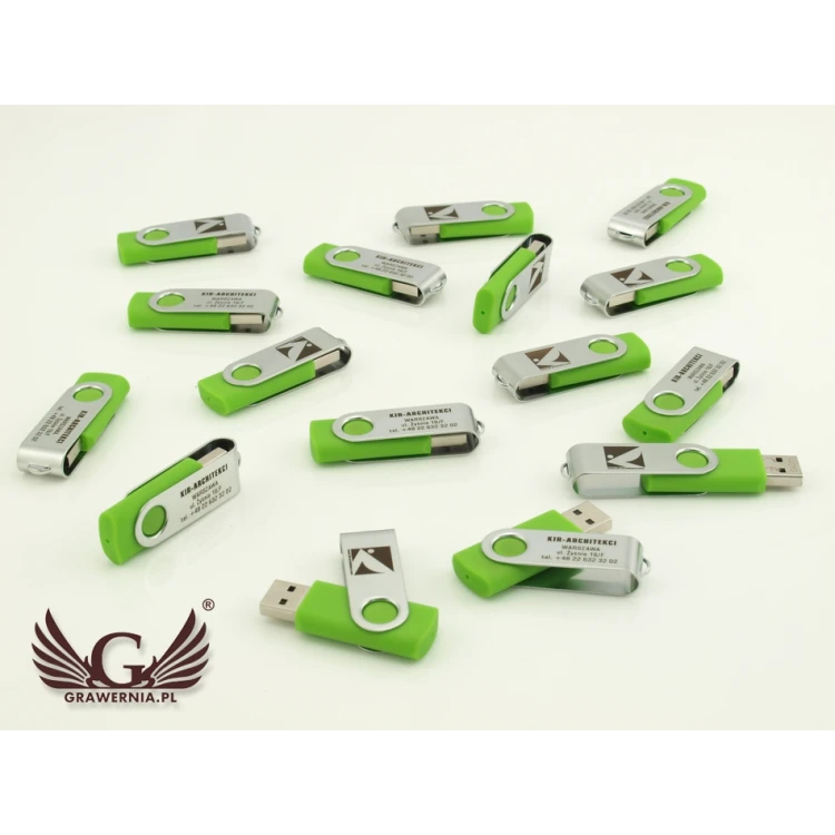PENDRIVE TWISTER 8GB USB 2.0 z Twoim logo lub dowolnym napisem grawerowanym laserem