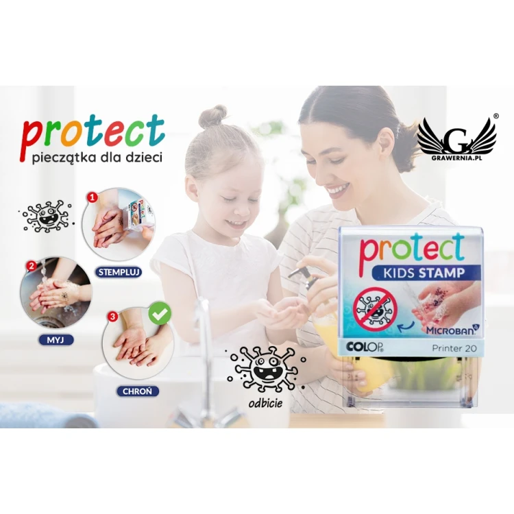 Pieczątka dla dzieci COLOP Protect Kids 20 - COL038