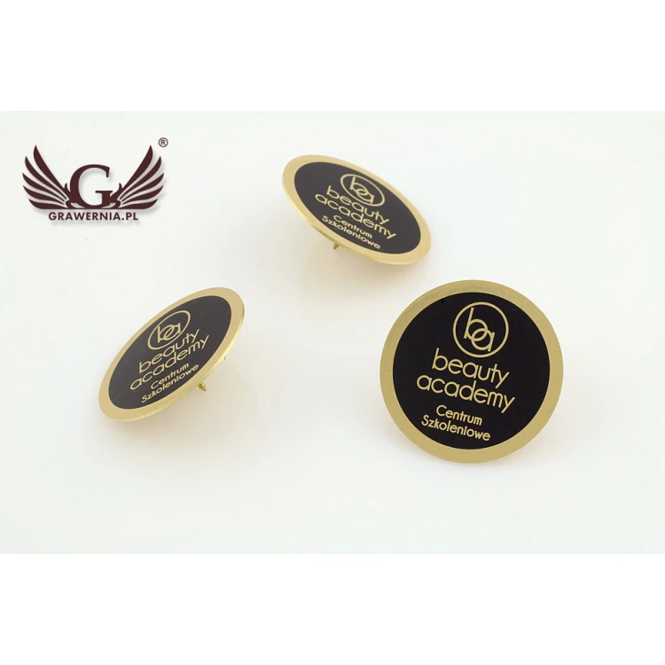 Pinsy metalowe z Twoim logo - średnica: 25mm - PS021