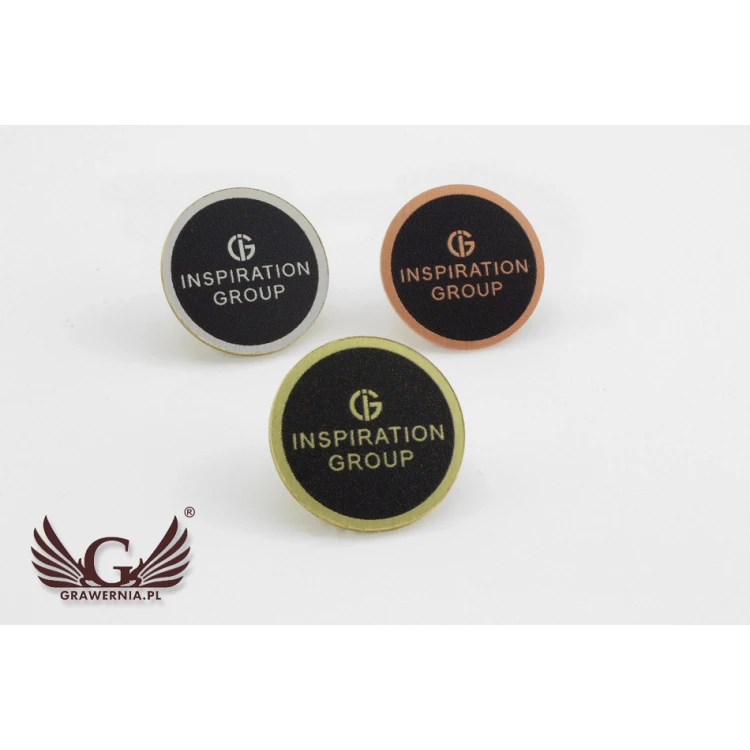 Pinsy metalowe z Twoim logo - średnica: 17mm - PS023