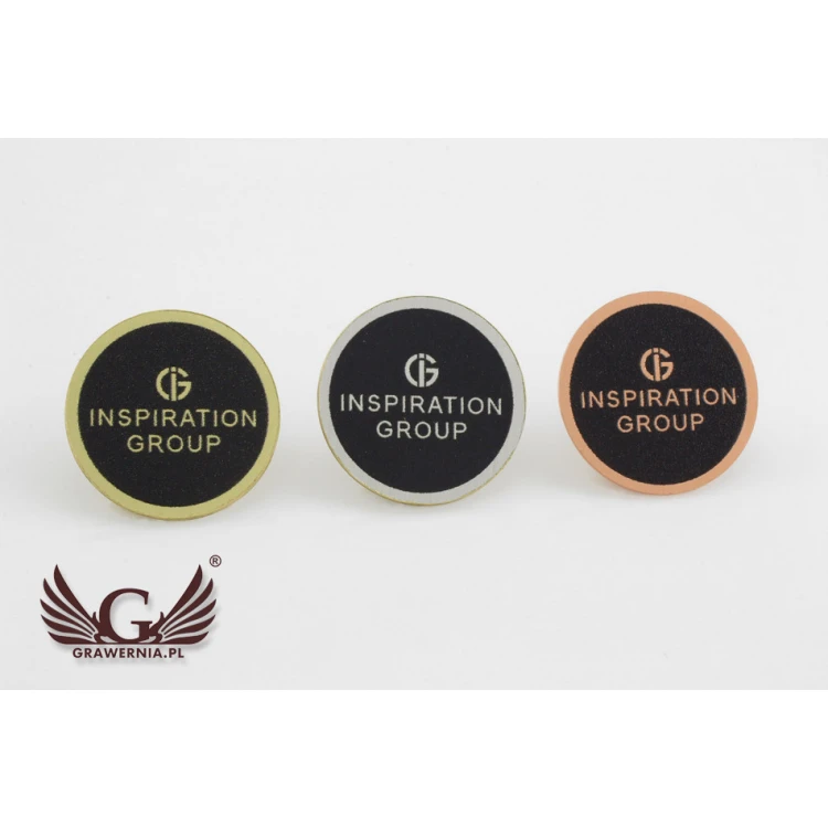 Pinsy metalowe z Twoim logo - średnica: 17mm - PS023