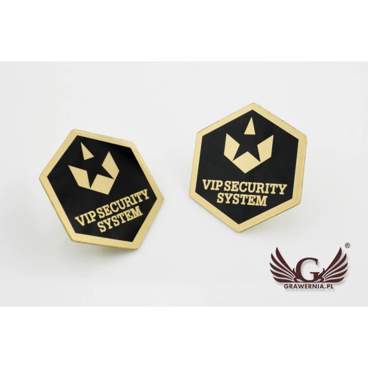 Pinsy metalowe z Twoim logo - wymiary: 22x25mm - PS028