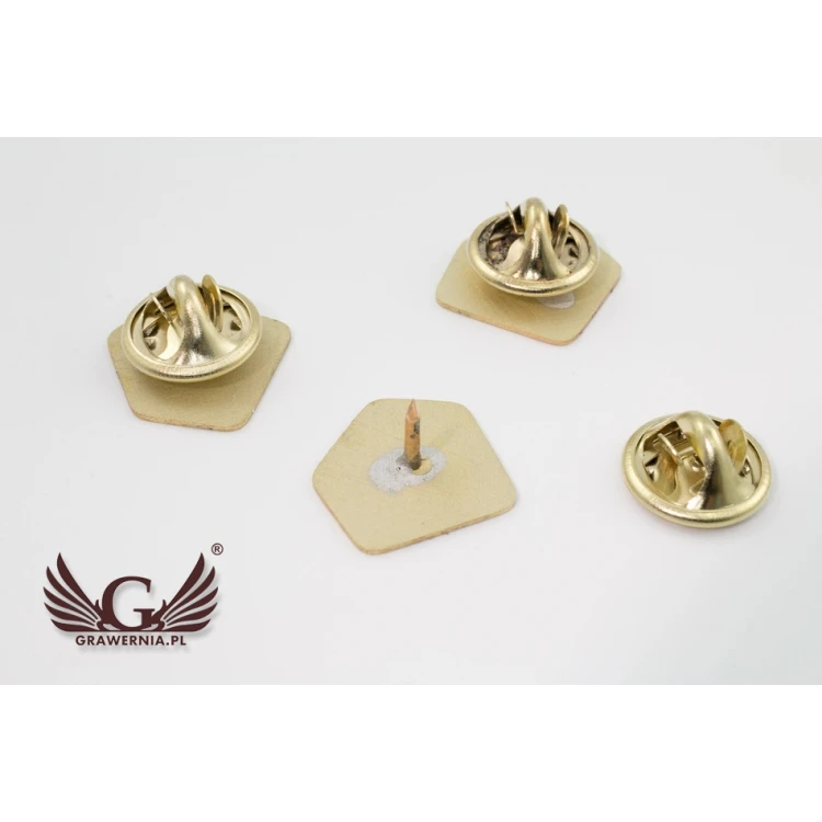 Pinsy metalowe z Twoim logo - wym. 15x15mm - PS030
