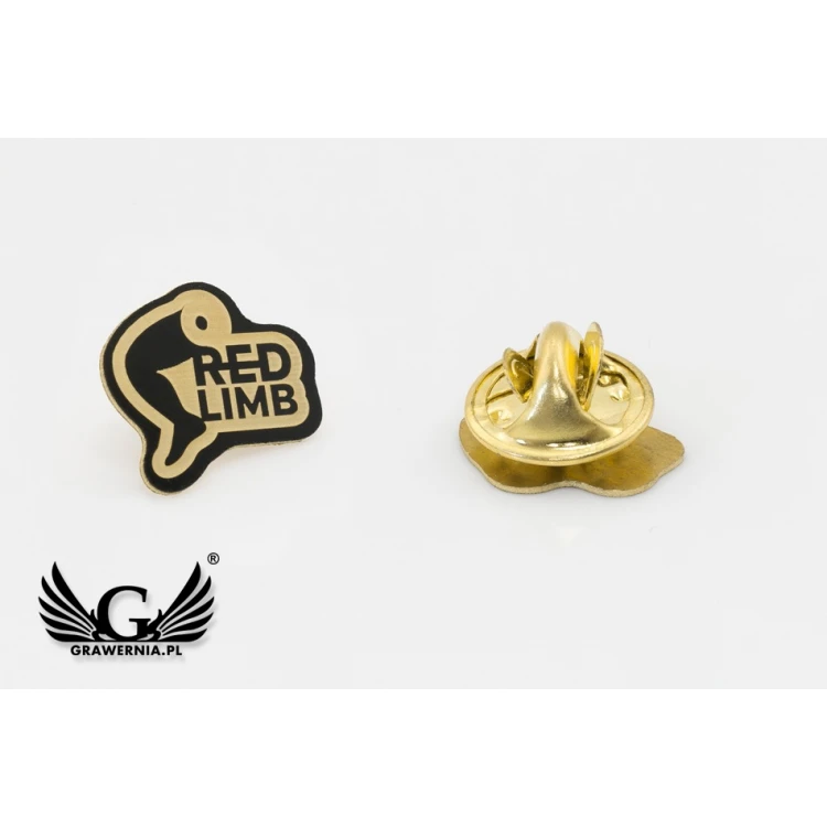 Pinsy metalowe z Twoim logo - wymiary: 14x13mm - PS038