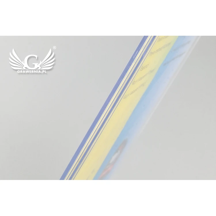 Stojak, ekspozytor plastikowy na kartkę o wym. 100x150mm - model PR017