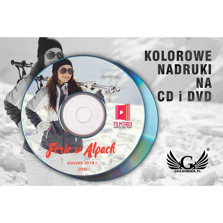 Projekt szaty graficznej płyty CD lub DVD + wybierz wydruk nakładu - ND1