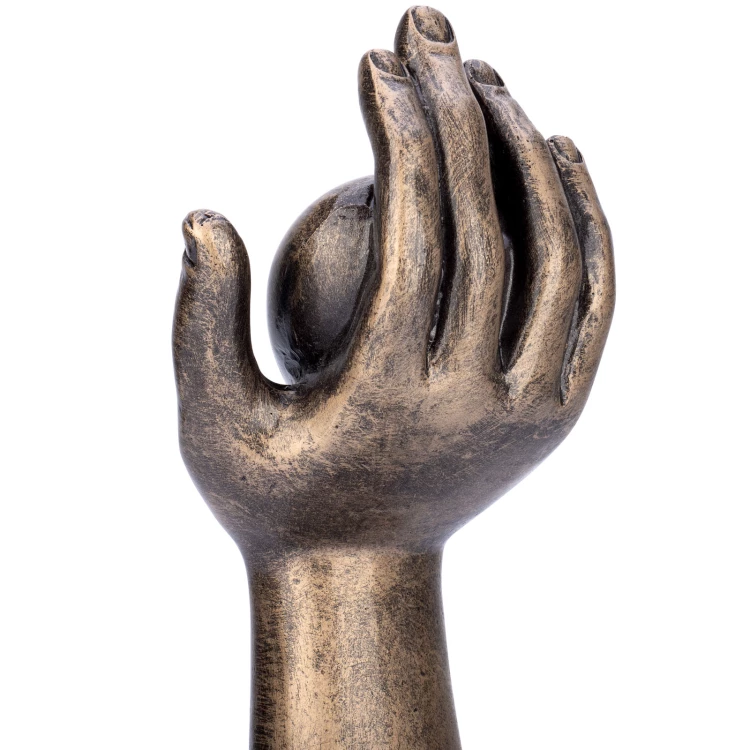 Statuetka Dobre Serce - odlewana z grawerem - wys. 25 cm - FOL067