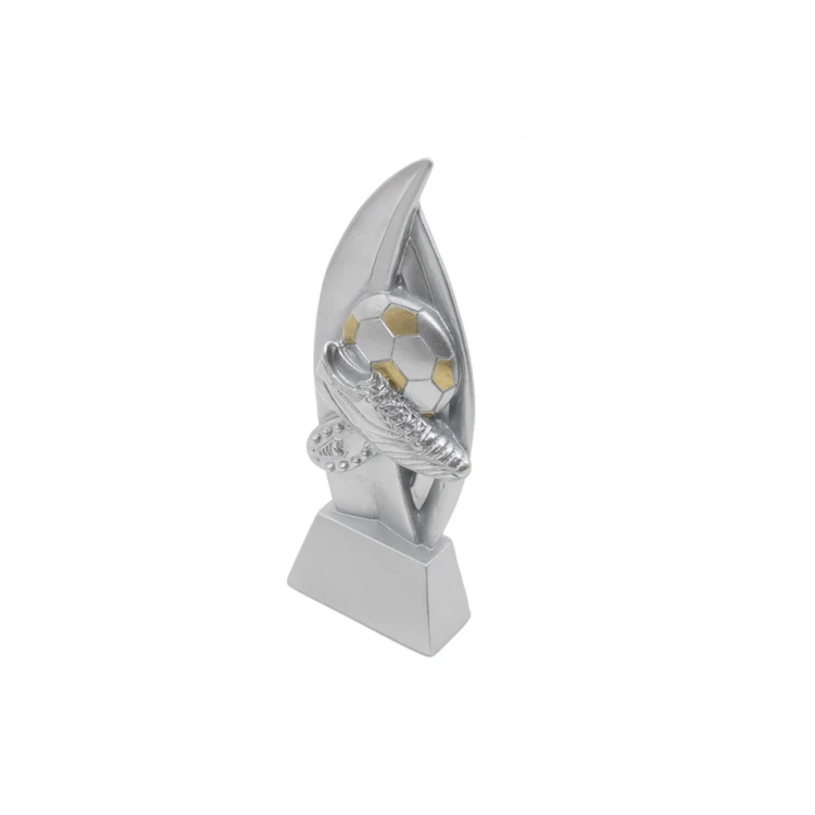 Statuetka Piłka nożna 4 - atrakcyjna figurka odlewana z Twoim grawerem - wysokość 18cm - FOL059