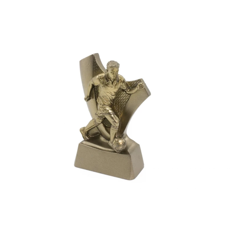 Statuetka Piłkarz - atrakcyjna figurka odlewana z Twoim grawerem - wysokość 10cm - FOL055