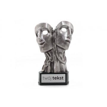Statuetka Teatr 2 - atrakcyjna figurka odlewana - wysokość 19cm - FOL062