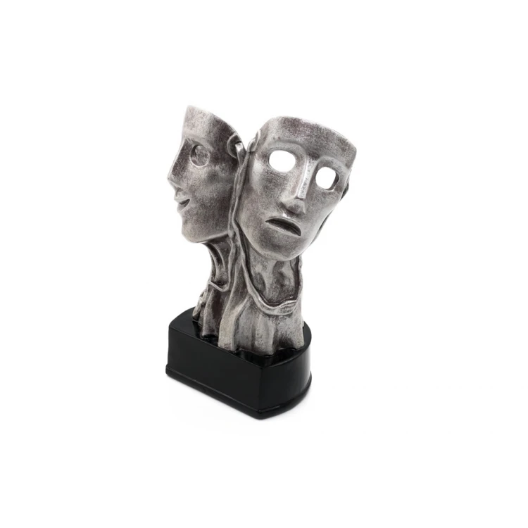 Statuetka Teatr 2 - atrakcyjna figurka odlewana - wysokość 19cm - FOL062