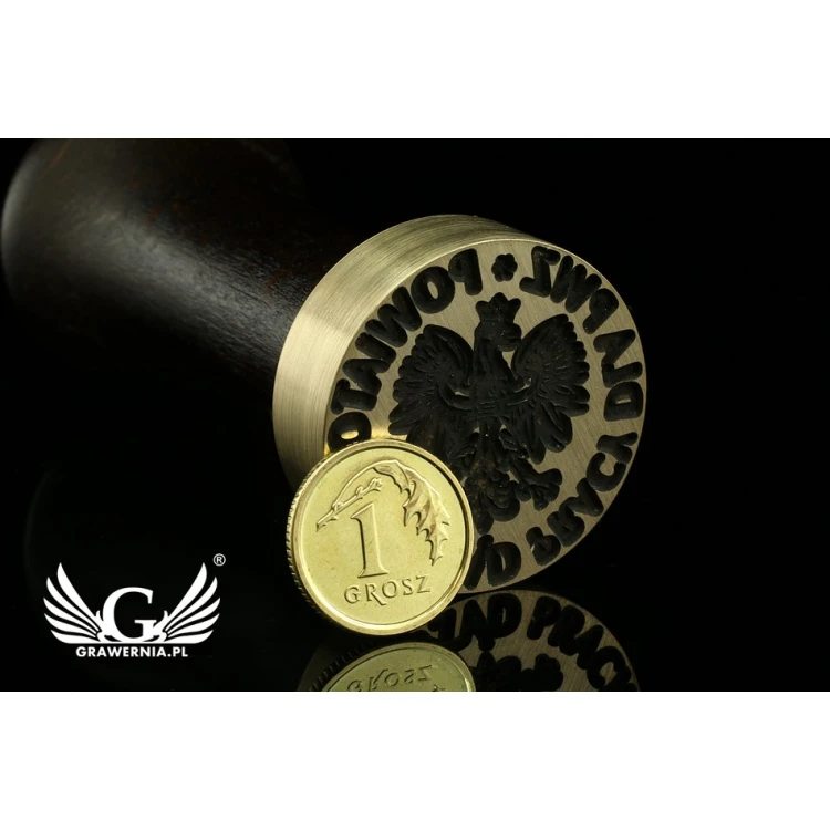 Stempel do odbijania w laku - CNC - średnica 30mm 