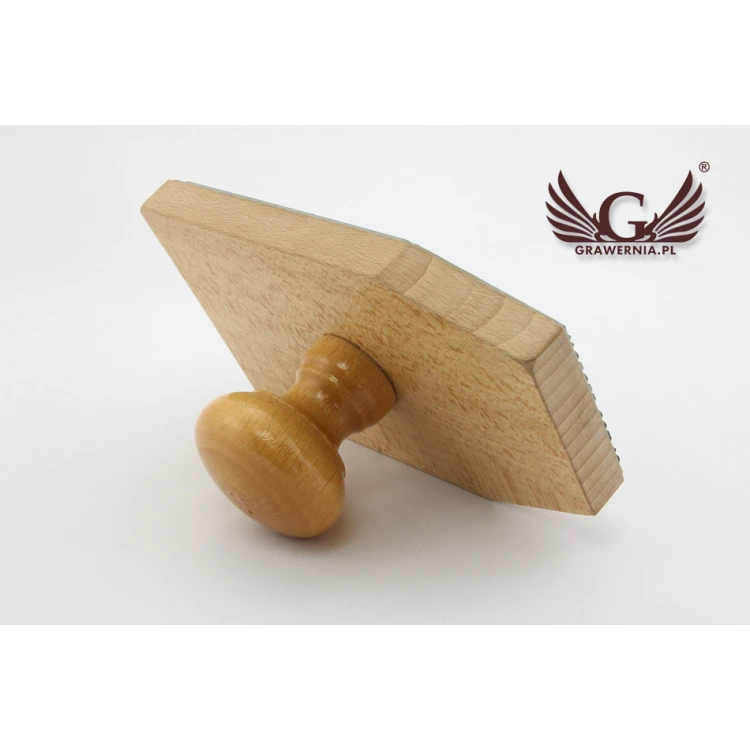 Stempel do odbijania w tuszu - wymiary odbicia 147x85mm
