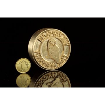 Stempel do wyciskania logotypu na gorąco i zimno - średnica: 43mm - CNC