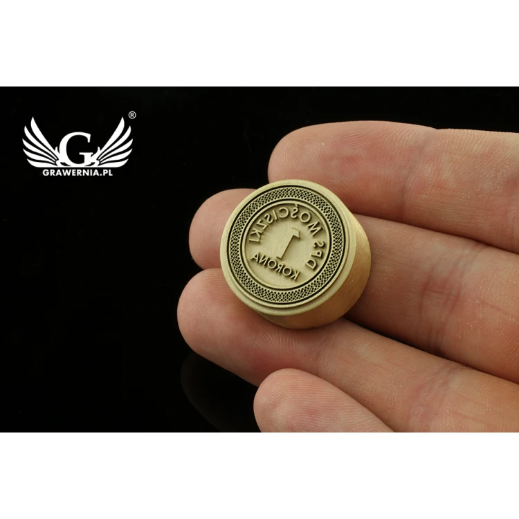 STEMPEL do wypalania logotypu na gorąco - średnica matrycy: 22mm - LASER 