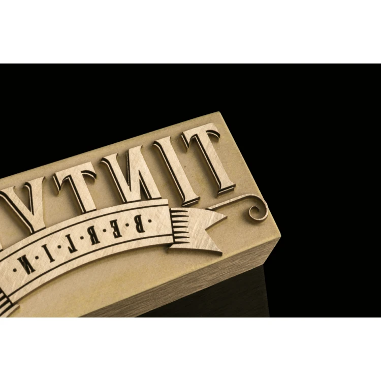 STEMPEL do wypalania logotypu na gorąco - wymiary matrycy: 61x26mm - LASER