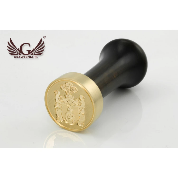 Stempel herbowy do odbijania w laku - CNC - średnica 33mm