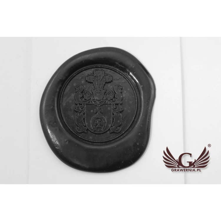 Stempel herbowy do odbijania w laku - CNC - średnica 33mm