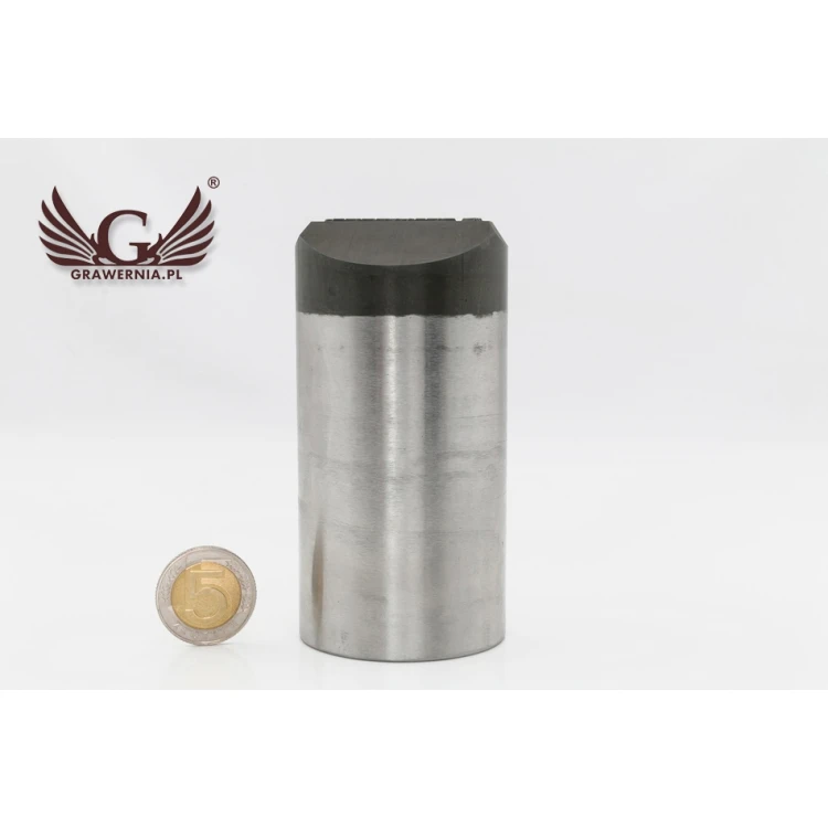 Stempel ze stali do wybijania w metalu - wymiary odbicia 38x10mm - CNC069