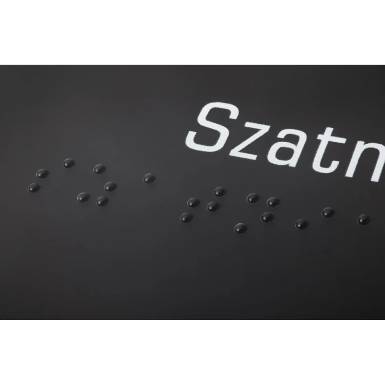 Toaleta męska lub damska - tabliczka z pismem Braille'a - wym. 100x160mm - akryl szroniony i ADA- NORD - TAB327