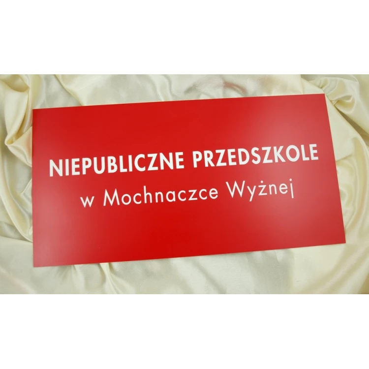 Szyld czerwony dla szkoły - SZ008 - wym. 450x230mm