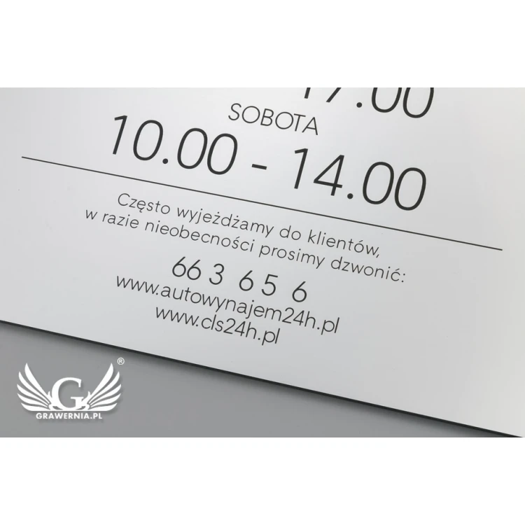 Szyld firmowy z wypukłym logo - SZ120 - wym. 275x250mm