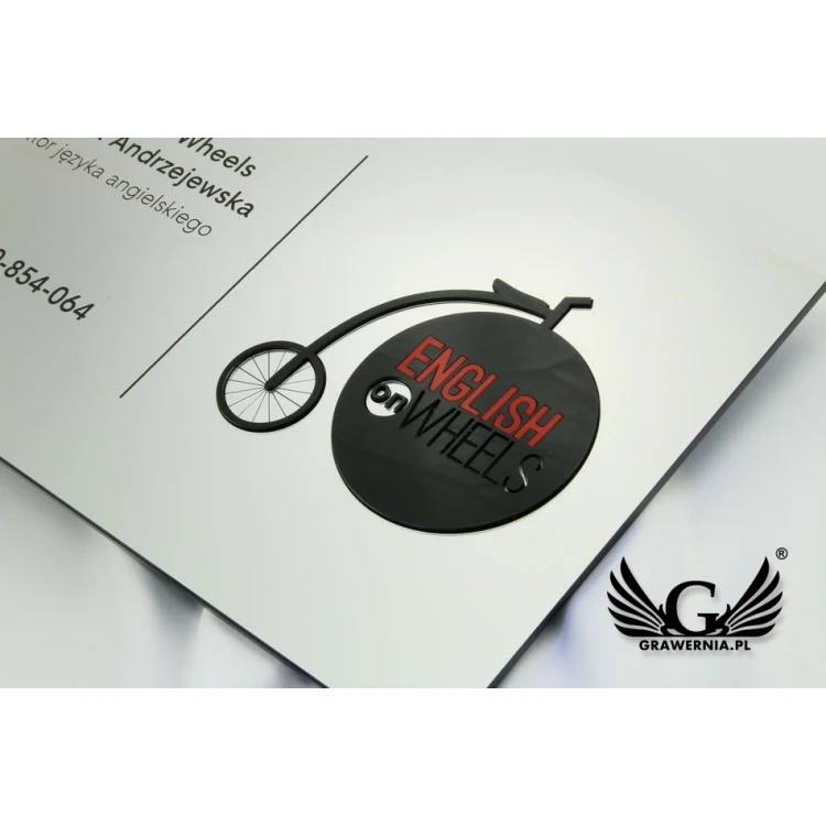 SZYLD FIRMOWY z WYPUKŁYM LOGO - kolorowy - SZ077 - wymiary 300x179mm
