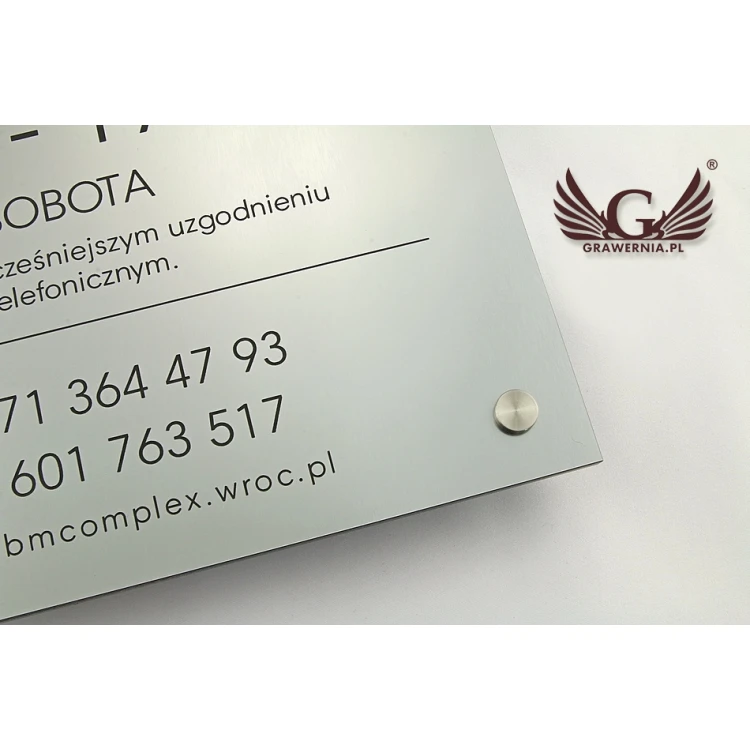 TABLICA INFORMACYJNA - LAMINAT GRAWERSKI - wym. 275x250mm - DRUK UV - SZUV004 