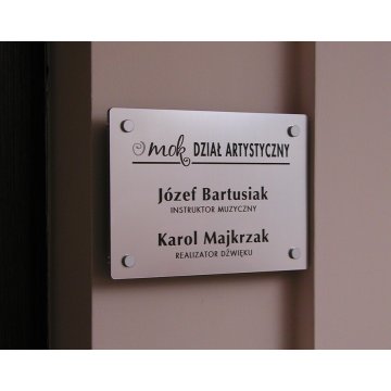 SZYLD z DYSTANSAMI - wym. 250x160mm 