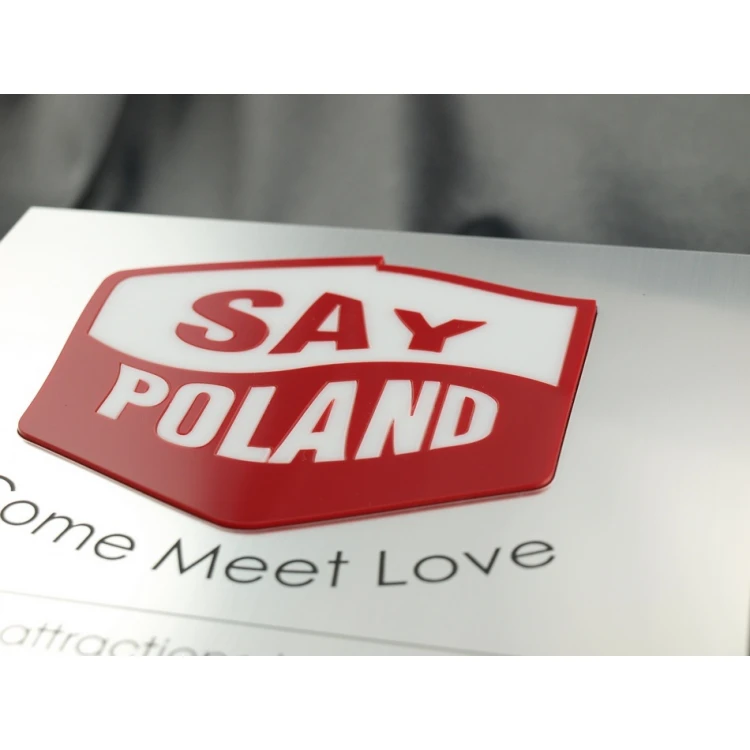Szyld z wypukłym logo - SZ051 - wym. 200x200mm