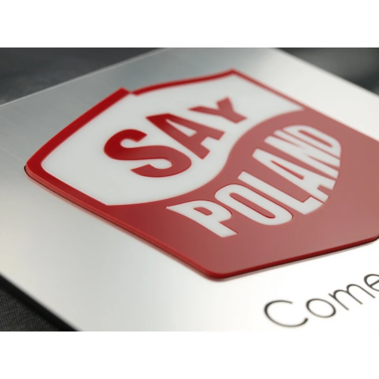 Szyld z wypukłym logo - SZ051 - wym. 200x200mm