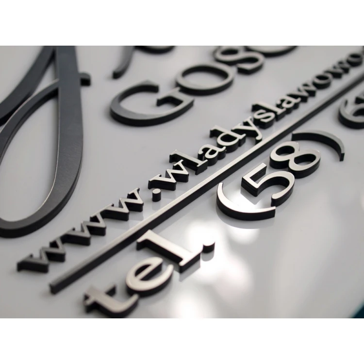 SZYLD Z WYPUKŁYM LOGO TWOJEJ FIRMY - SZ022 - wym. 700x450mm