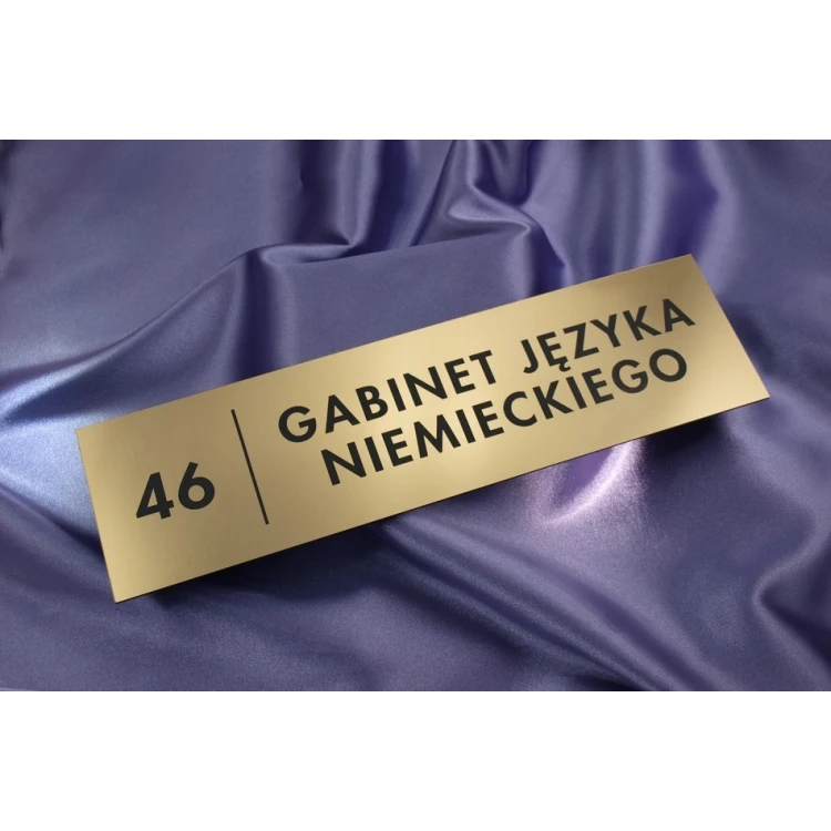 Szyldy dla szkoły i biura - 29x8cm - rogi prostokątne