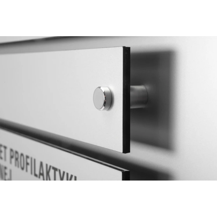 Tablica informacyjna z alfabetem Braille'a - grawerowana laserem - wym: 1000x600mm - TAB342 