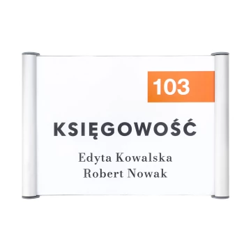 Tabliczka przydrzwiowa zatrzaskowa - wym. 148x210mm - TAB583