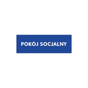 Tabliczka pokój socjalny - wym. 210x70mm - PVC - druk UV - TAB166