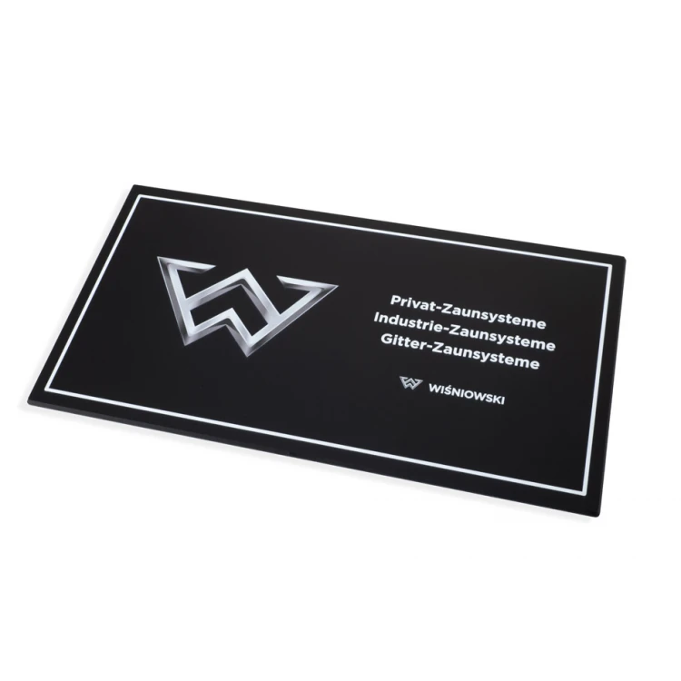 Tabliczka informacyjna z dowolnym tekstem i logotypem - wym. 297x158mm - akryl mat - TAB457 