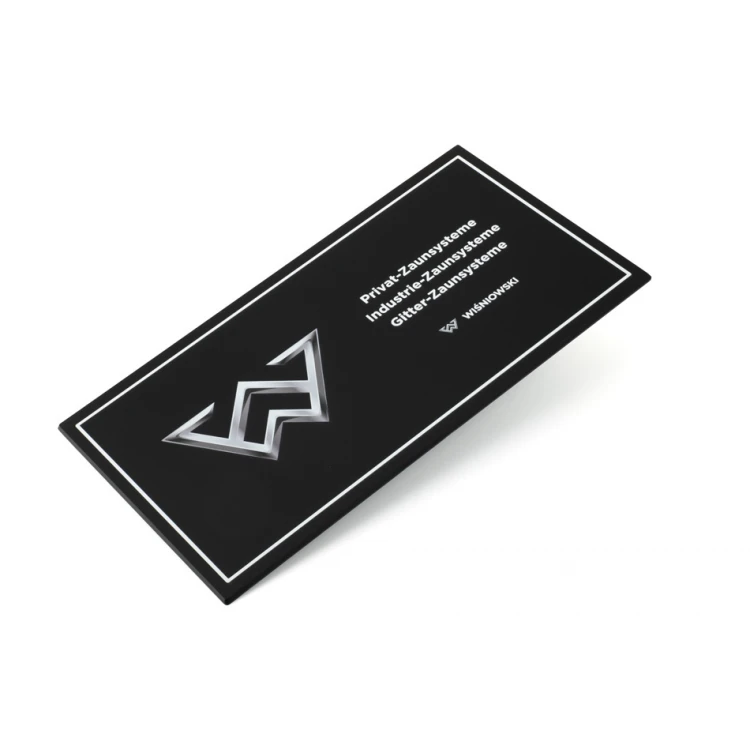 Tabliczka informacyjna z dowolnym tekstem i logotypem - wym. 297x158mm - akryl mat - TAB457 