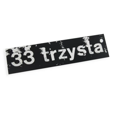 Tabliczka z dowolną grafiką - czarny laminat grawerski - wym. 200x50mm