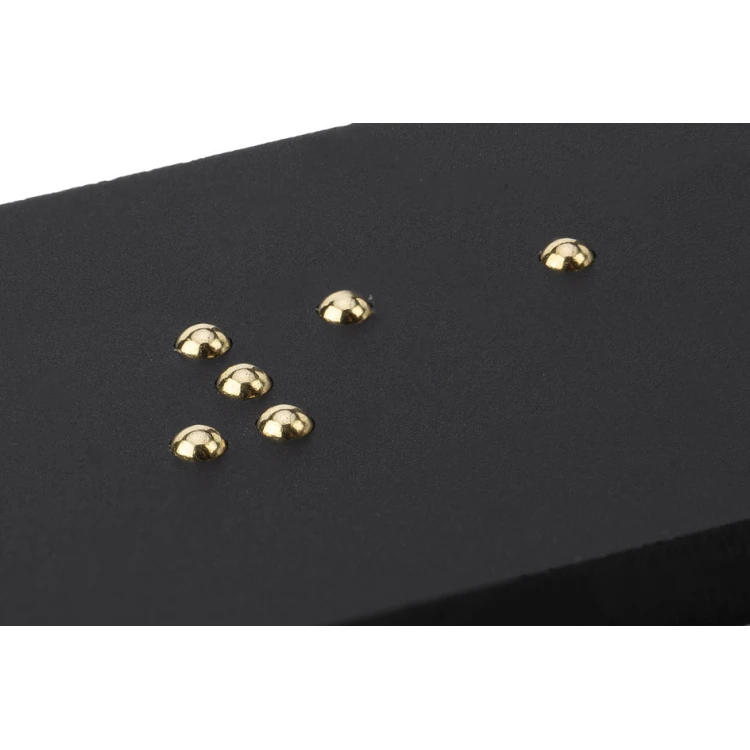 Tabliczka z dowolną numeracją w piśmie Braille'a - akryl czarny mat - wym. 50x25mm - DARK - TAB399 